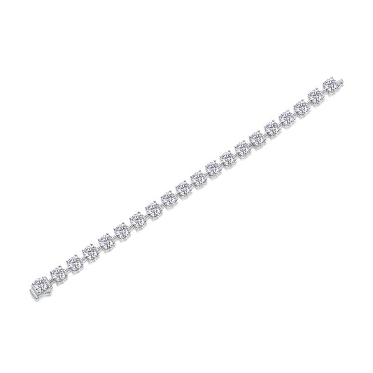 sterling silver jewelry - 925 Silver Bracelet Bracelets SLM0067B-silver-16.5cm open view