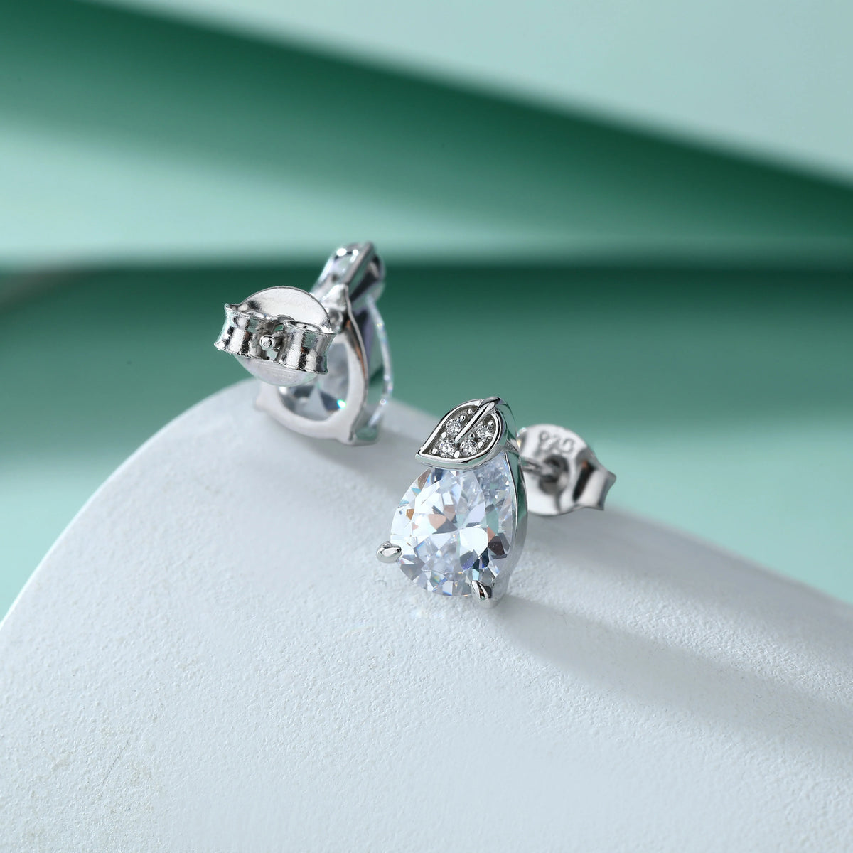 sterling silver jewelry - Silver Earring Earrings SLM0016E-catalogue side view