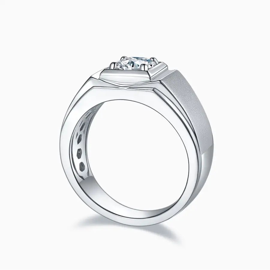 sterling silver jewelry - 925 Silver Ring SLM0078R-silver-6 open view