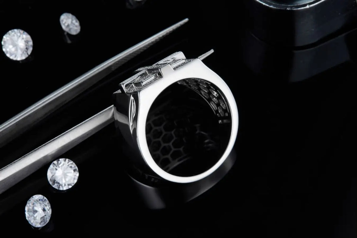 sterling silver jewelry - 925 Silver Ring SLM0068R-silver-6 detail view