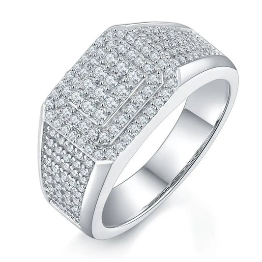 sterling silver jewelry - Silver Ring SLM0071R-silver-6 front view
