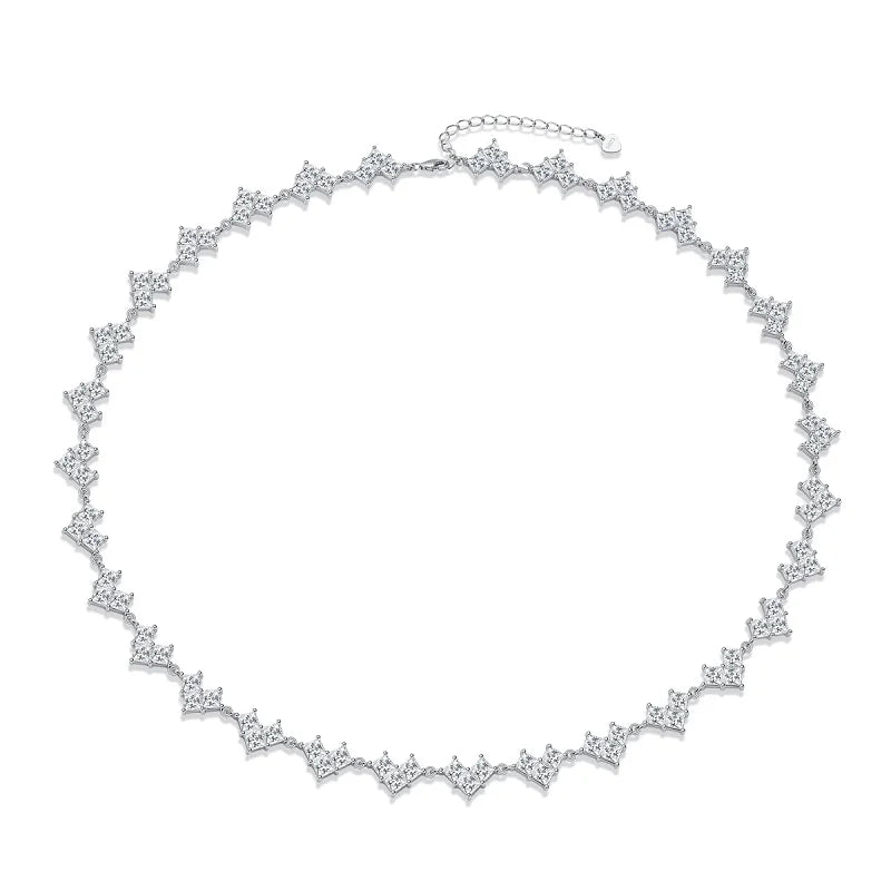 sterling silver jewelry - 925 White Gold Bracelet SLM0054B-silver-19cm front view