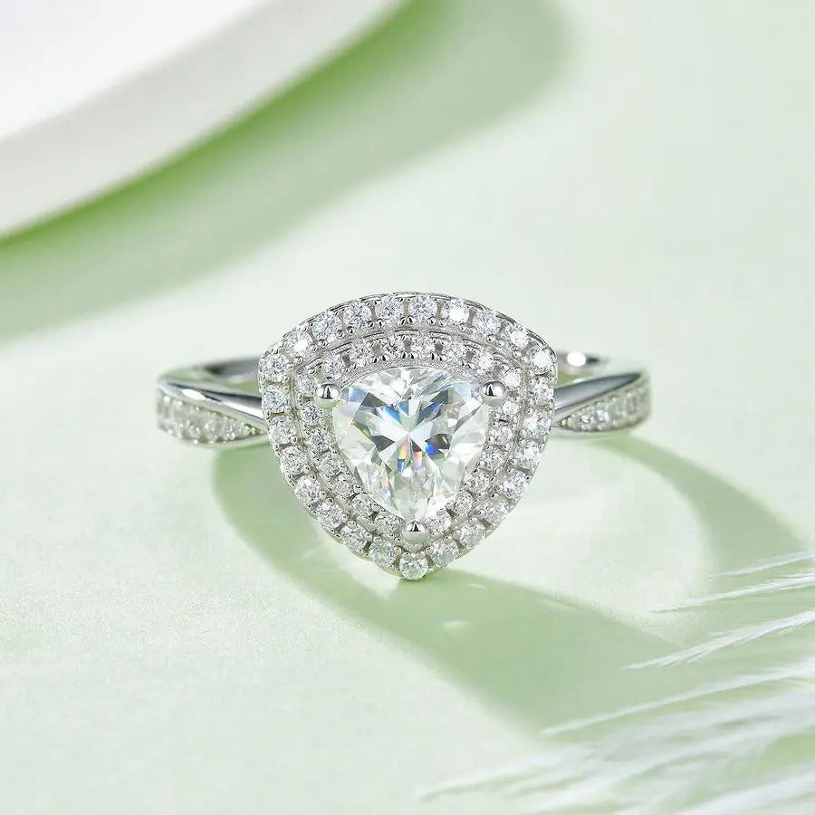 sterling silver jewelry - Silver Ring SLM0048R-White-6 product view 06