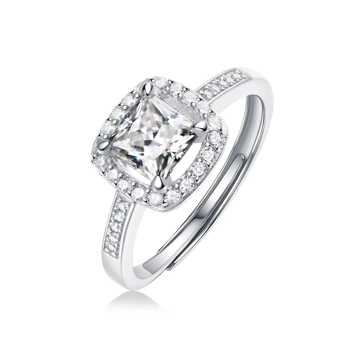 sterling silver jewelry - Silver Rings SLM0142R-silver-6 front view