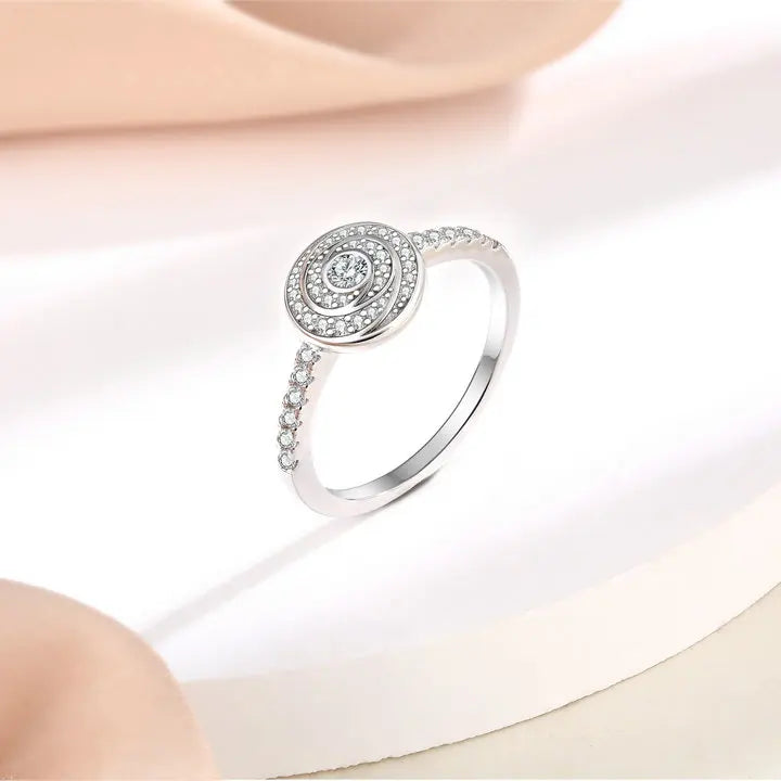 sterling silver jewelry - 925 Silver Rings SLZ0014R-trendy ring-10 detail view