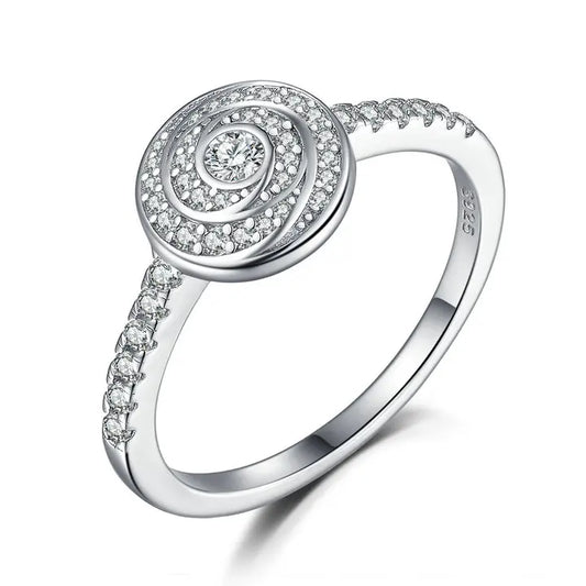 sterling silver jewelry - 925 Silver Rings SLZ0014R-trendy ring-10 front view