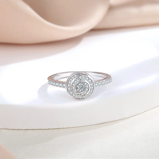 sterling silver jewelry - 925 Silver Rings SLZ0014R-trendy ring-10 open view