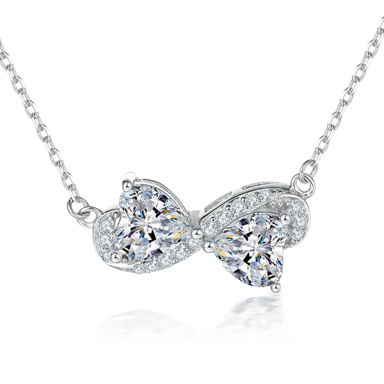 sterling silver jewelry - 925 Silver Pendant Necklaces SLZ0009N-Rhodiun front view