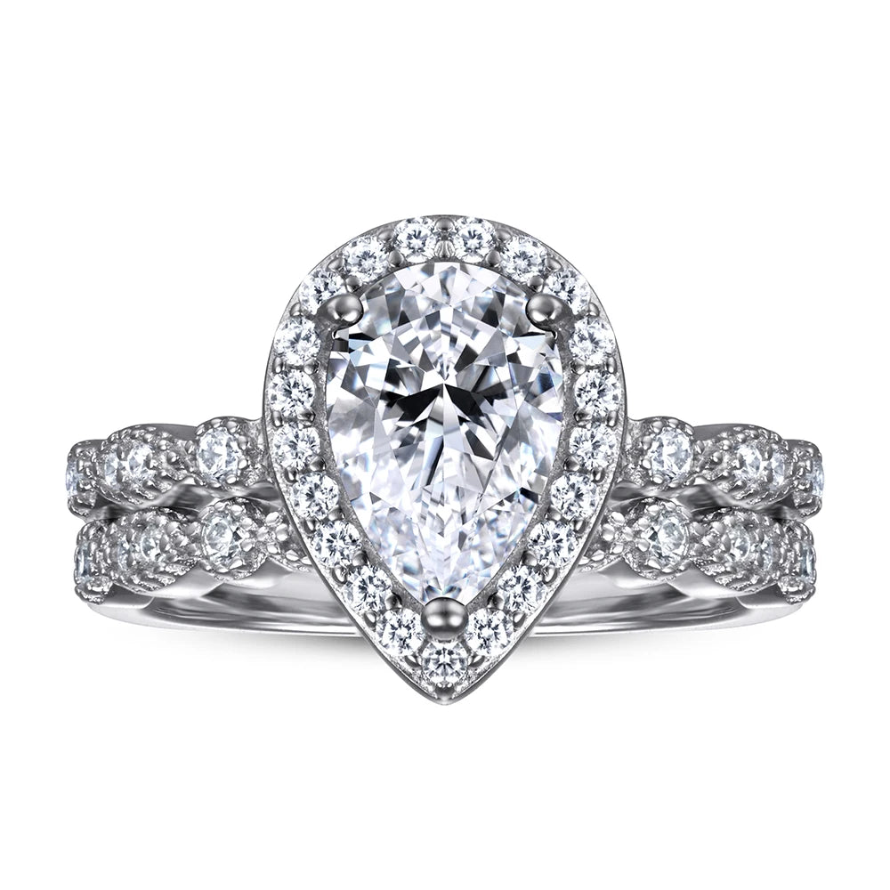 sterling silver jewelry - Silver Rose Rings SLZ0037R-Rose Gold-8 detail view