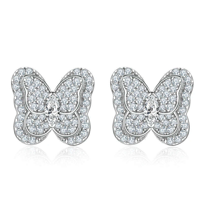sterling silver jewelry - 925 Silver Earring Earrings SLM0031E-catalogue front view