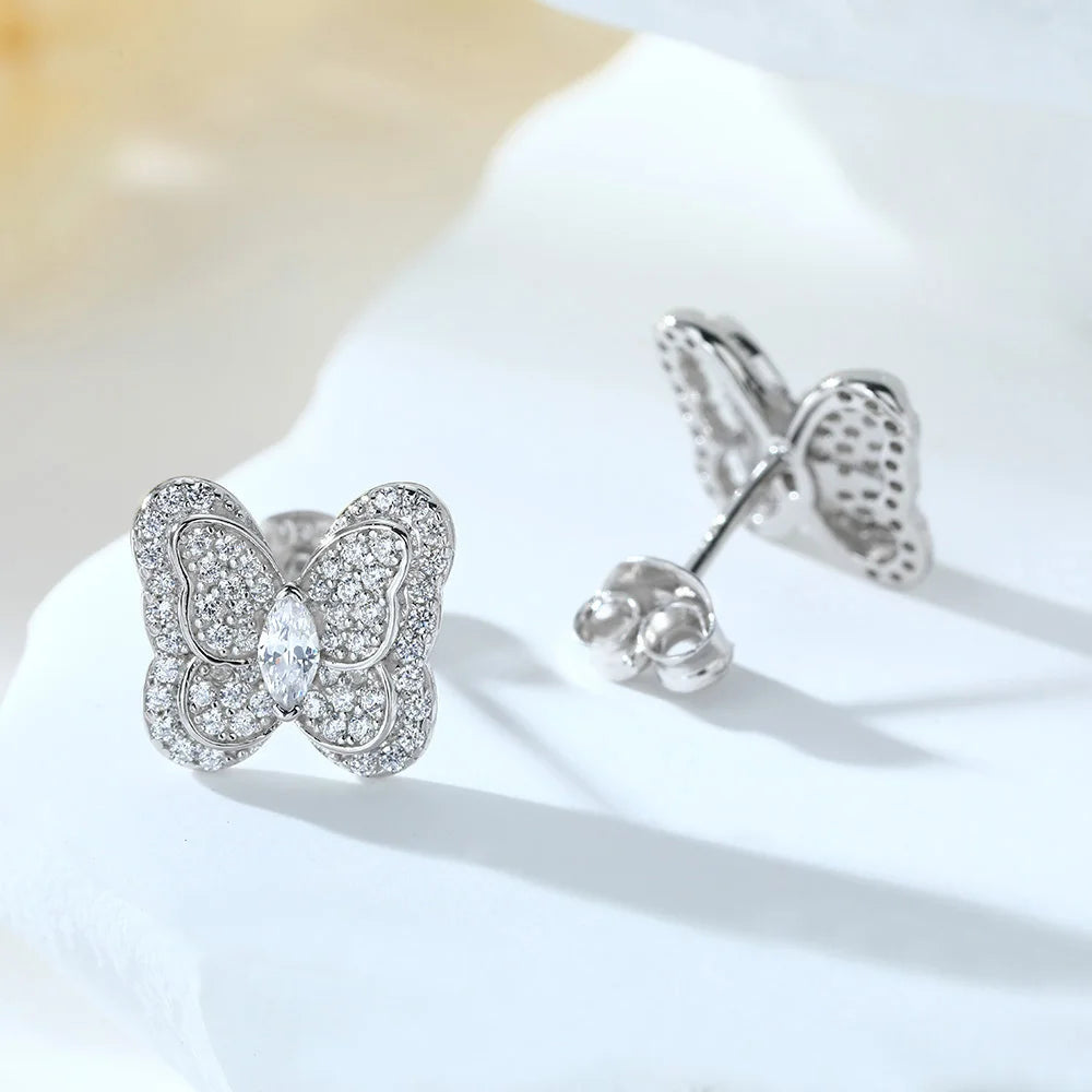 sterling silver jewelry - 925 Silver Earring Earrings SLM0031E-catalogue open view