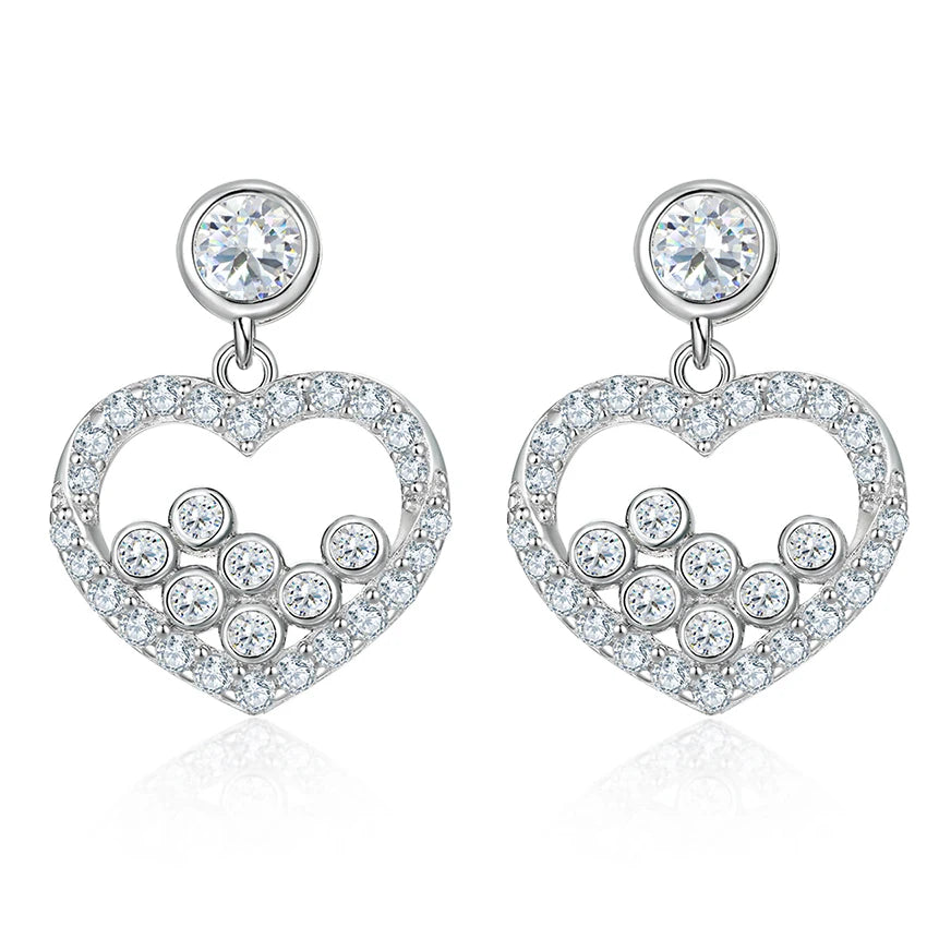 sterling silver jewelry - 925 Silver Earrings SLM0032E-catalogue front view