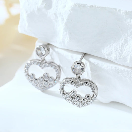 sterling silver jewelry - 925 Silver Earrings SLM0032E-catalogue open view