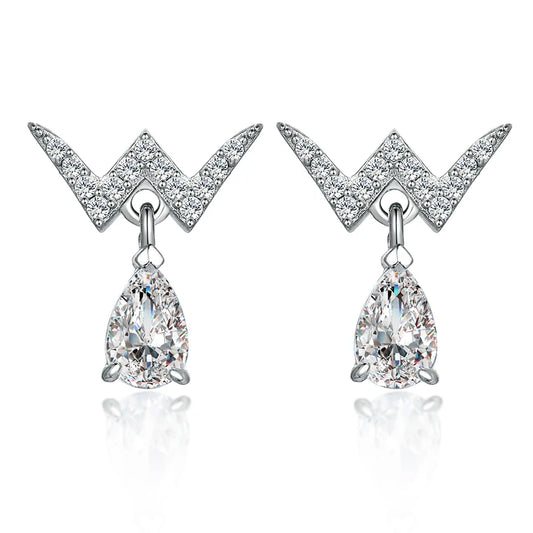 sterling silver jewelry - 925 Silver Earrings Earring SLM0029E-catalogue front view