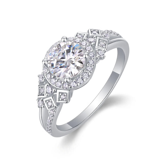 sterling silver jewelry - 925 Silver Ring SLM0143R-silver-6 front view