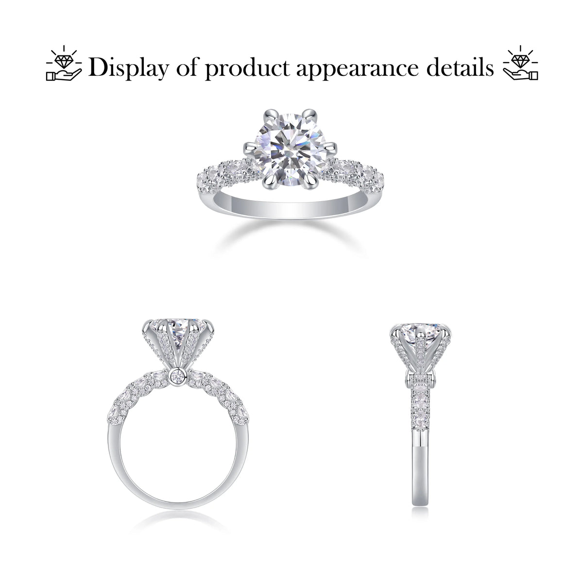sterling silver jewelry - 925 Silver Rings Ring SLM0145R-silver-6 detail view