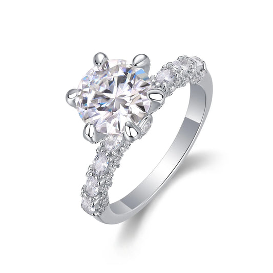 sterling silver jewelry - 925 Silver Rings Ring SLM0145R-silver-6 front view