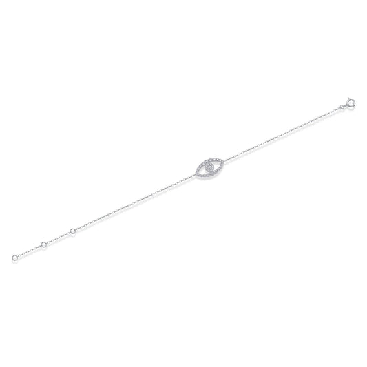 sterling silver jewelry - 925 Silver Bracelet Bracelets SLM0062B-silver-16.5cm open view