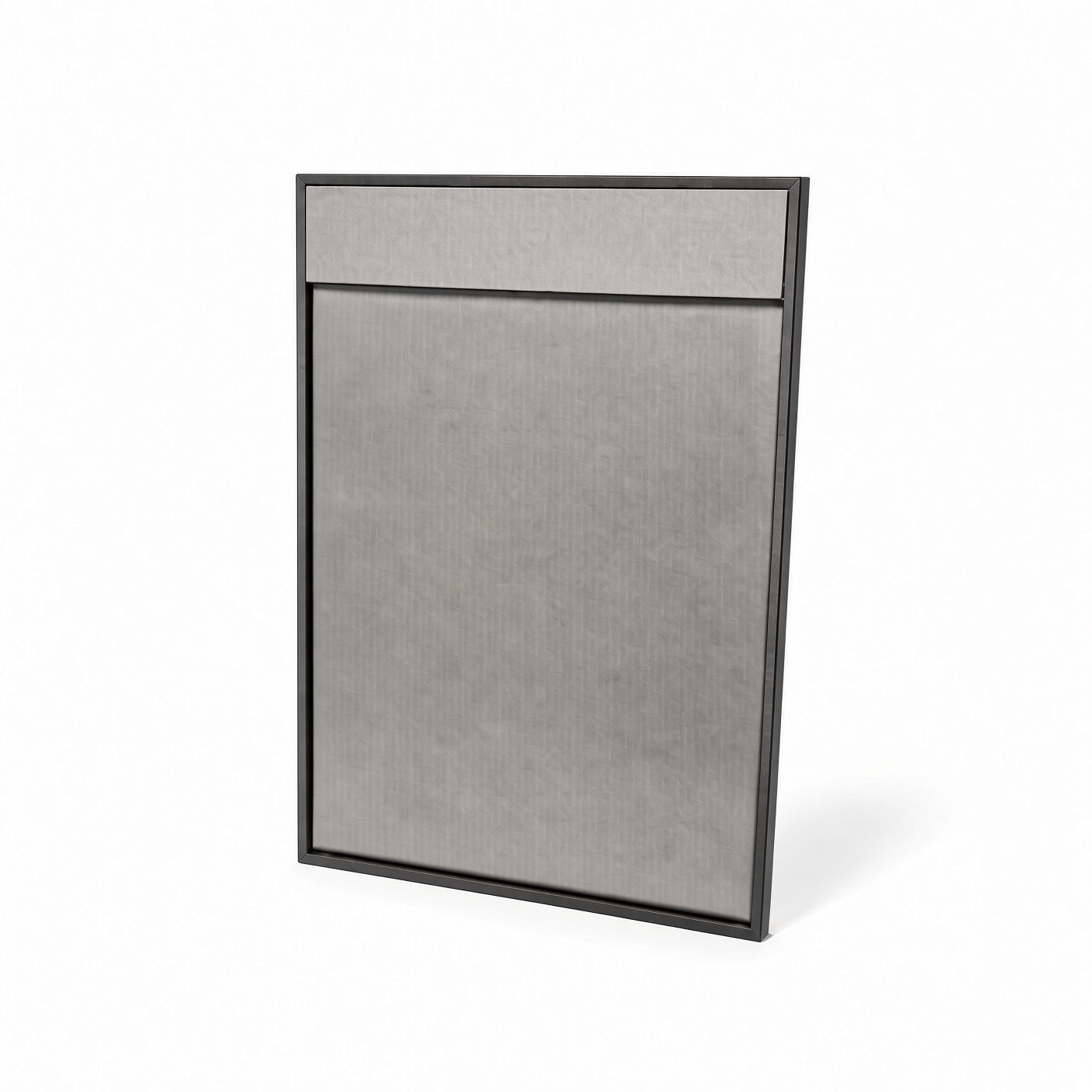 Silver Gray necklace display board upright empty