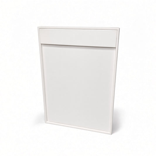 White necklace display board upright empty