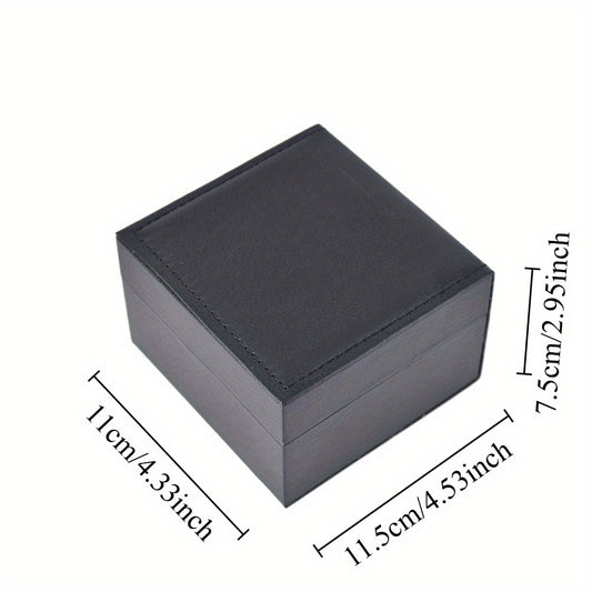 watch box - Black Watch Box Holder WB002-BK open view