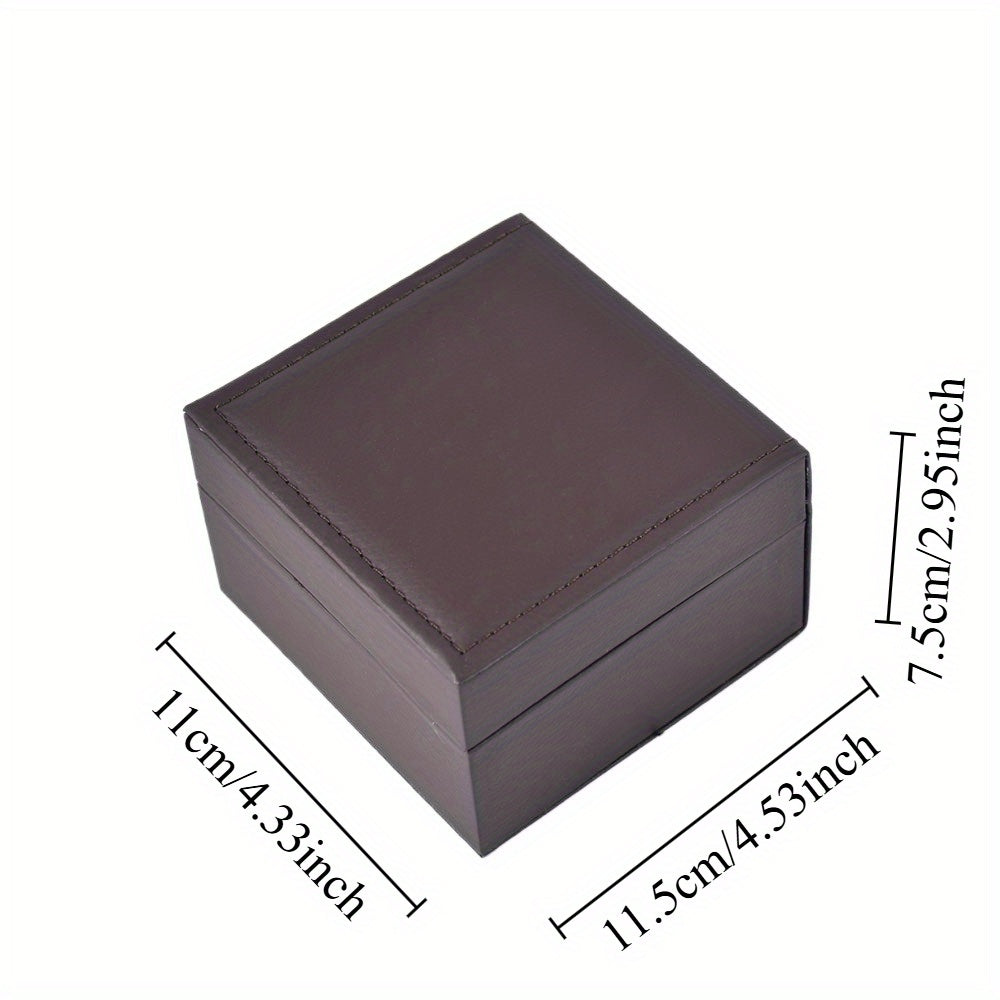 watch box - Brown Watch Box WB002-BR open view