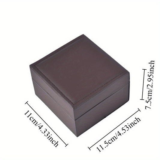 watch box - Brown Watch Box WB002-BR open view