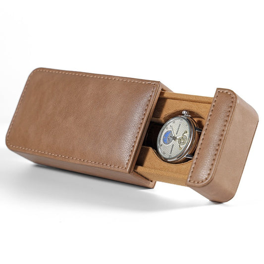 watch box and jewelry gift bags - Leather PU Watch Box Bag C00311 open view