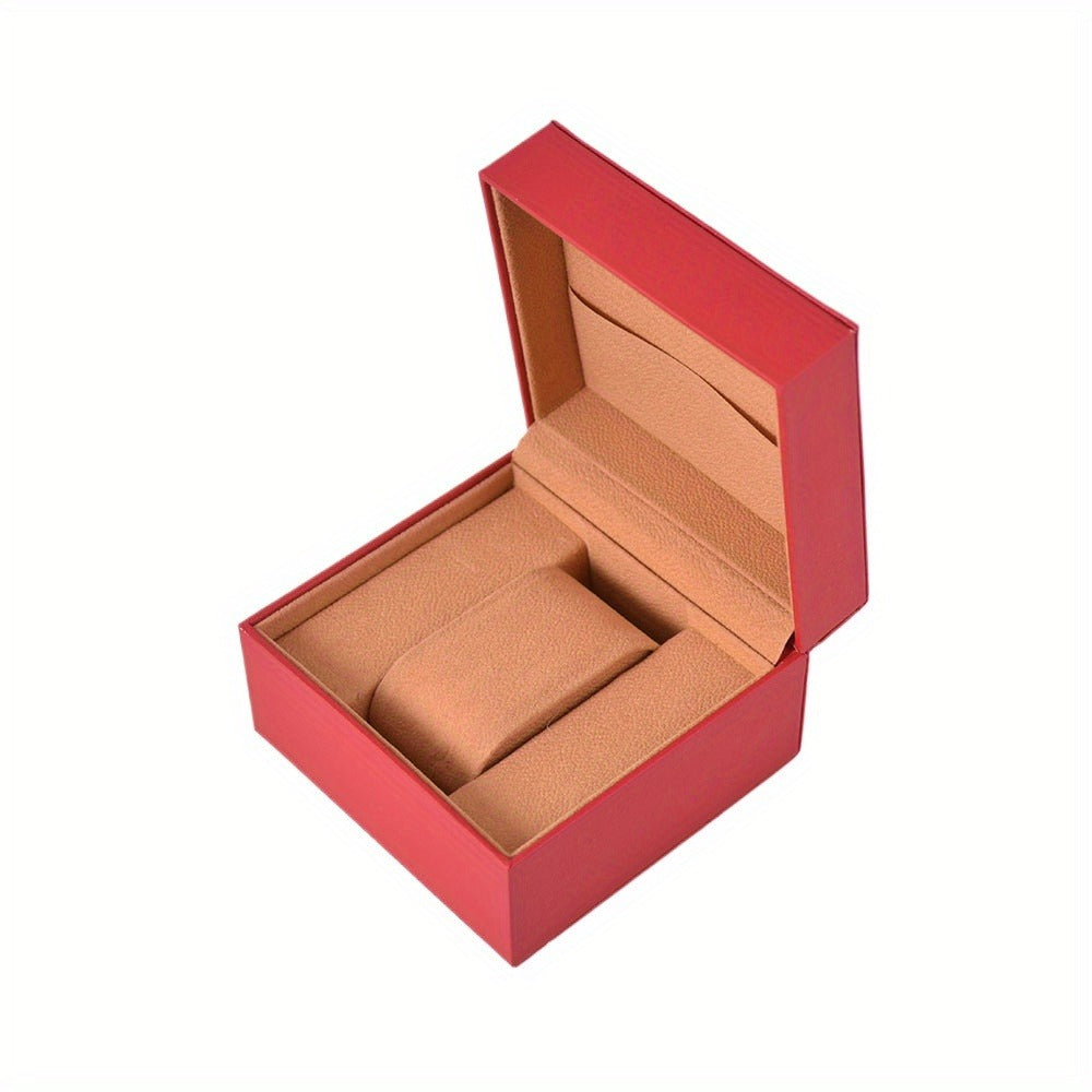 watch box - Red Watch Box WB002-R detail view