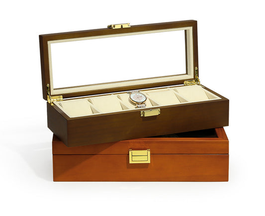 watch box - Wood Watch Box Display C01272 front view
