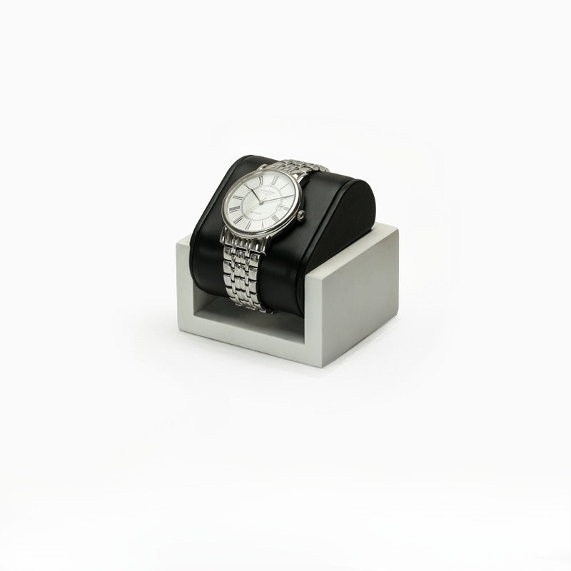 watch display - Black Leather Watch Display Stand Holder C02517 product view 14