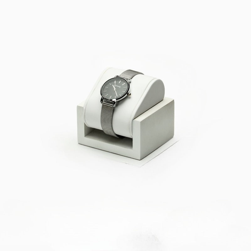 watch display - Black Leather Watch Display Stand Holder C02517 product view 15