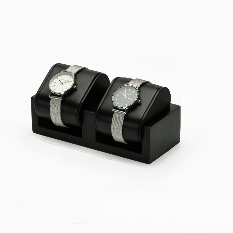 watch display - Black Leather Watch Display Stand Holder C02517 product view 17