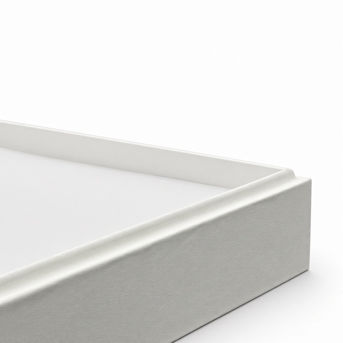 White 56-slot ring tray display corner detail