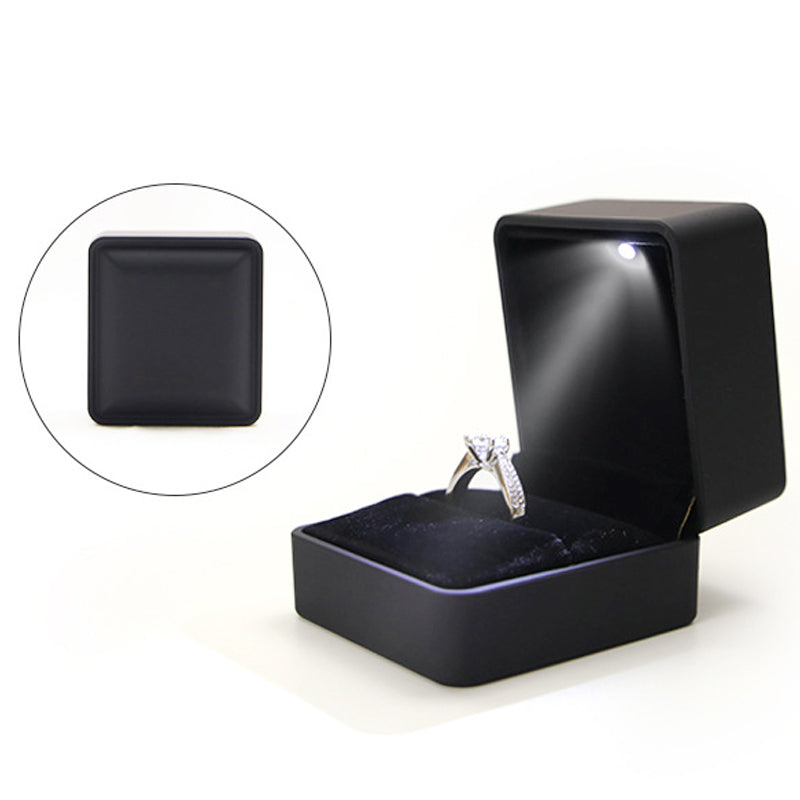 12 pcs Black LED Light Ring boxes